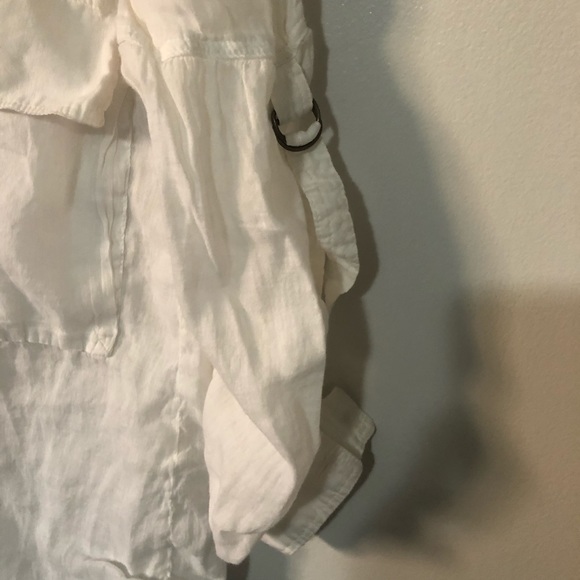 3/$33 - Zara basic white blouse - Picture 3 of 5